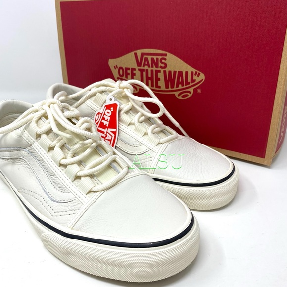 VANS Old Skool Ghillie Leather Marshmallow Women’s - Picture 11 of 12